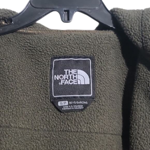 The North Face Hooded Denali Jacket Boys Small Green - Picture 4 of 4